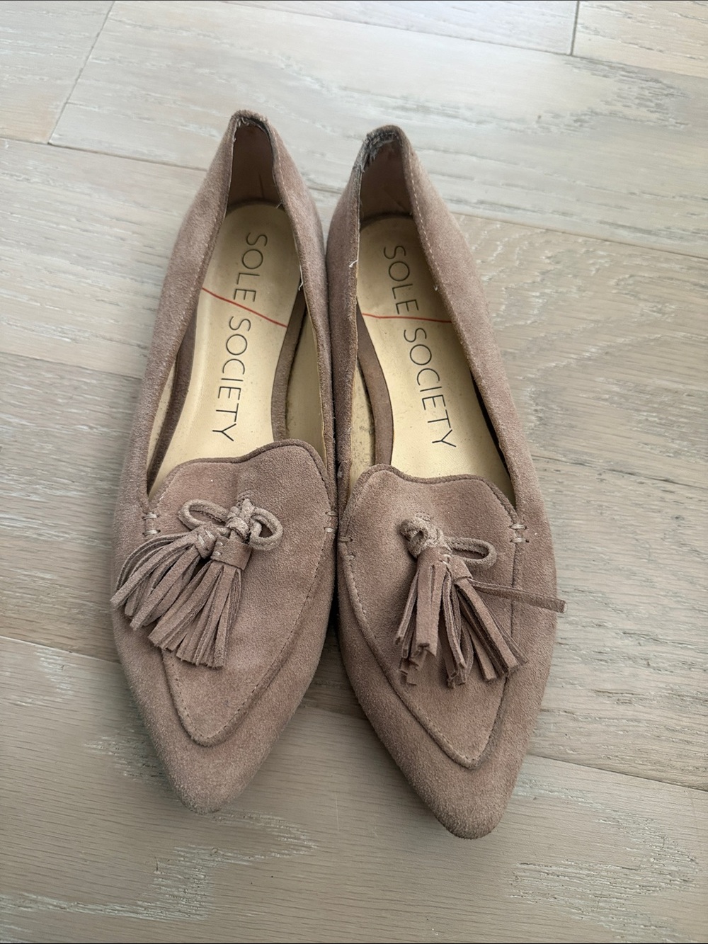 Sole society tassel flats